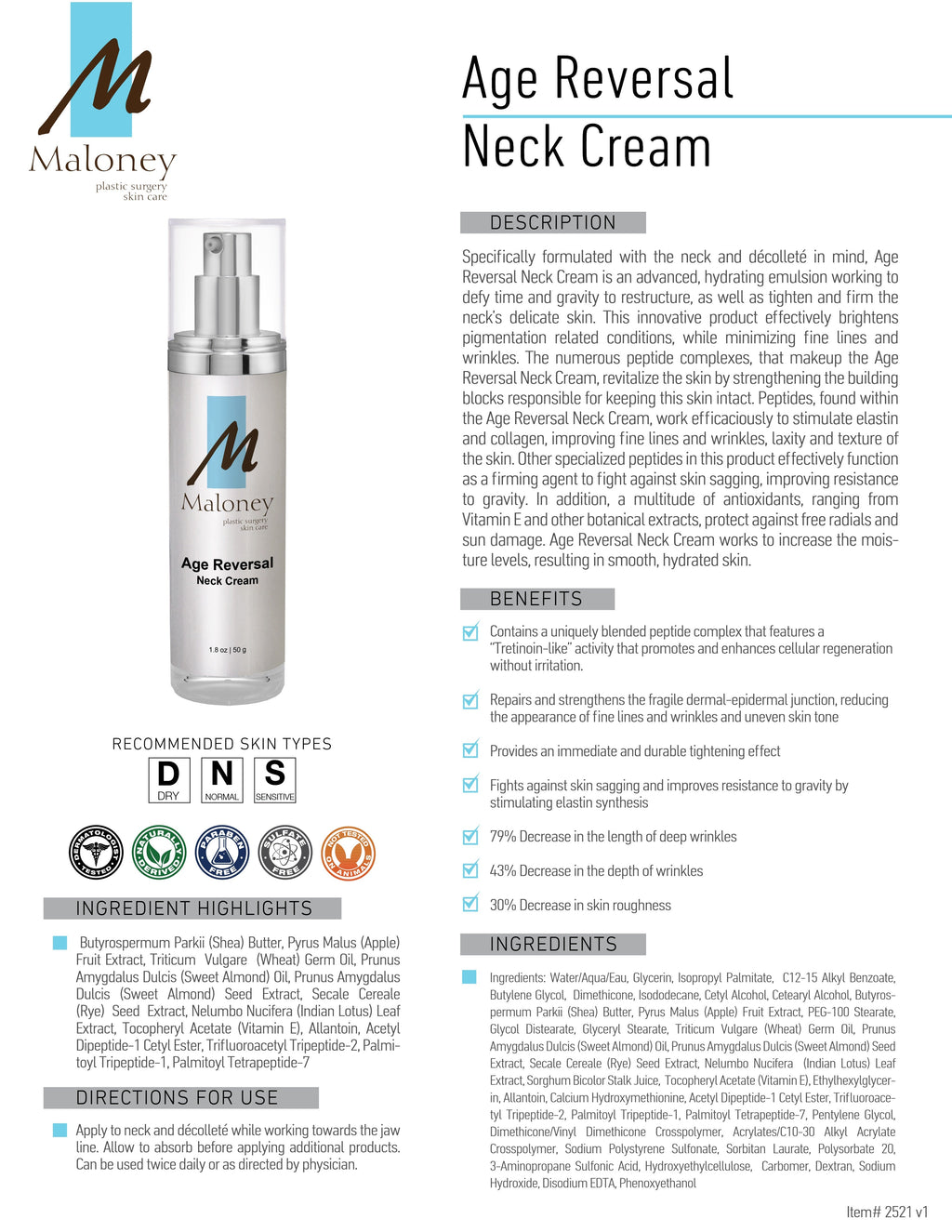 Age Reversal Neck Cream