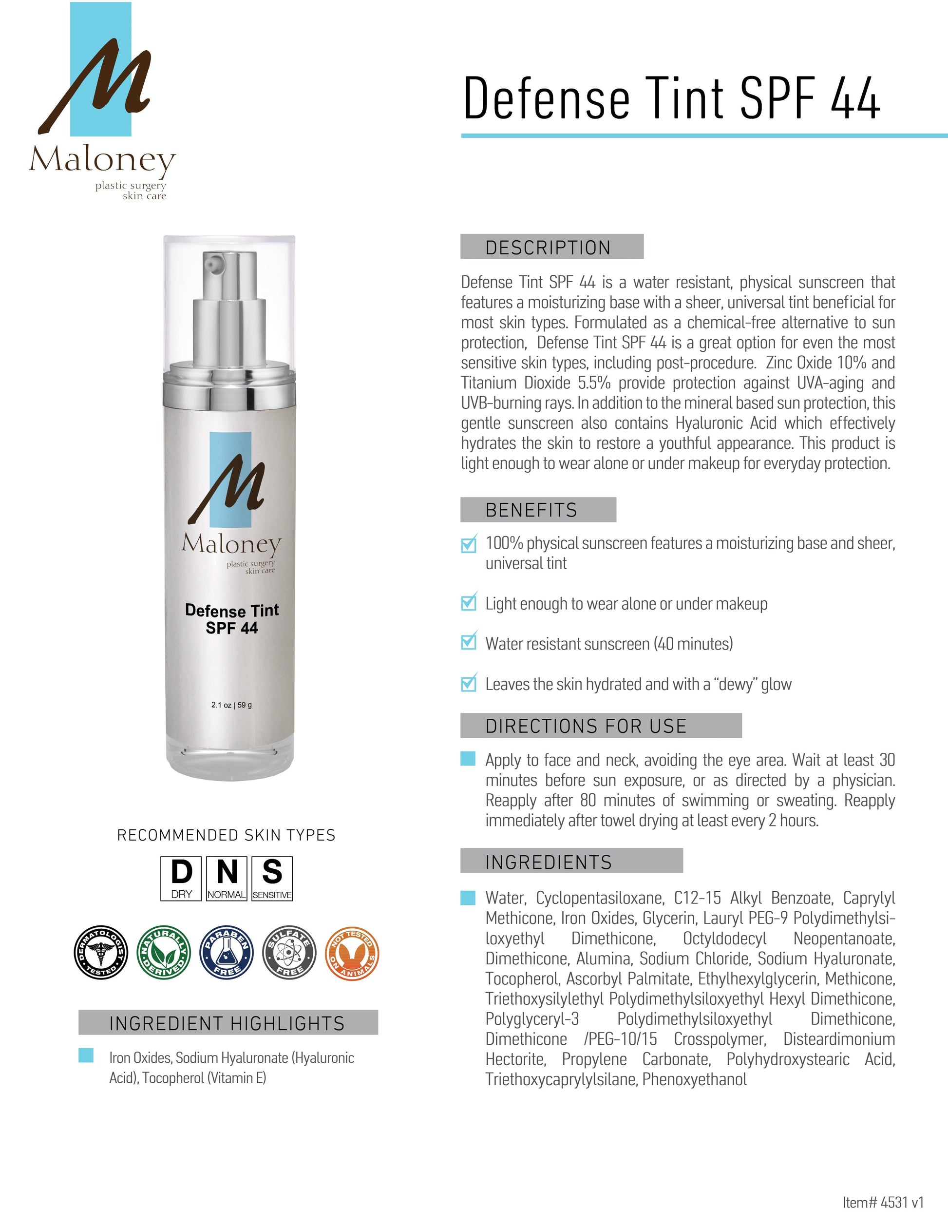 Defense Tint SPF 44