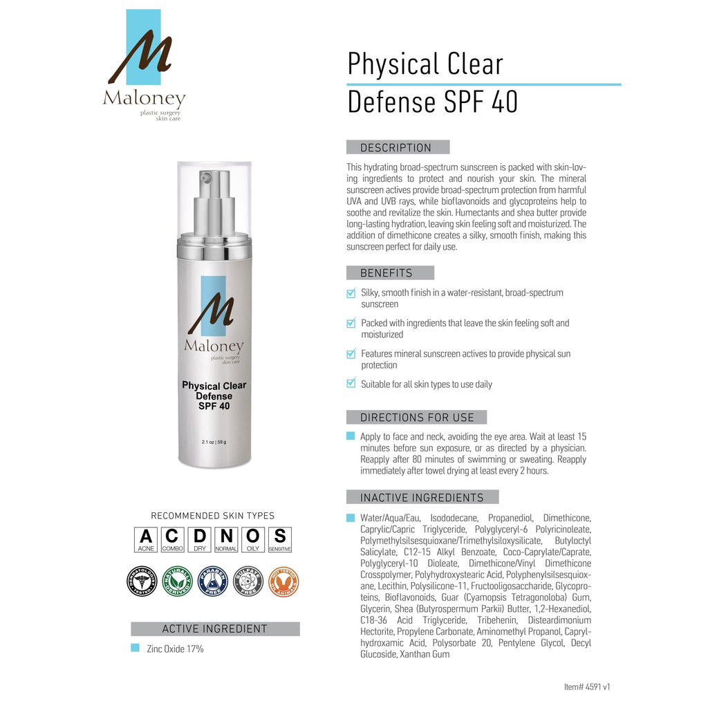 Physical Clear Defense SPF 40