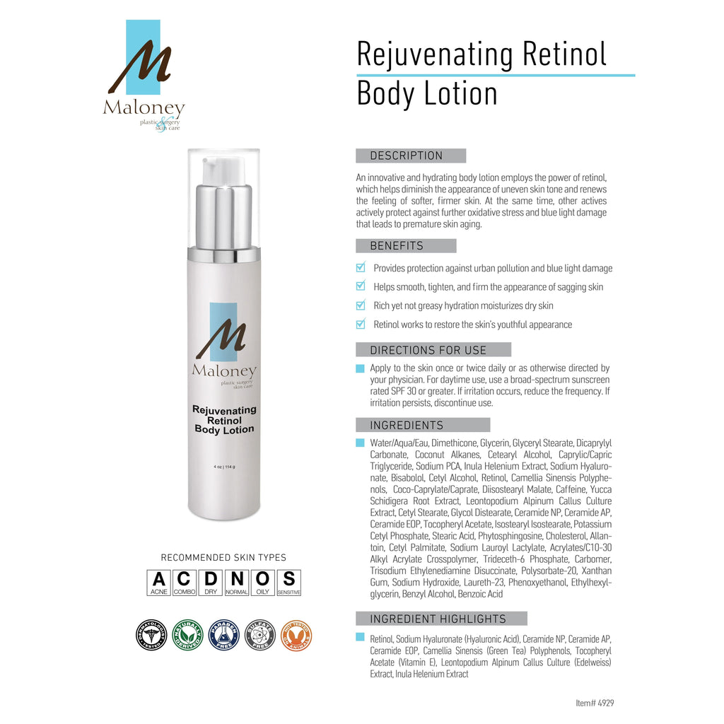 Rejuvenating Retinol Body Lotion